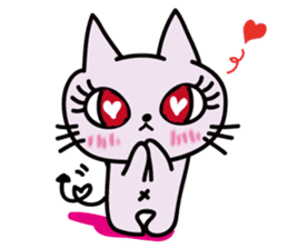 Sweet devil cat sticker #2939016