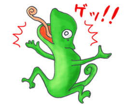 Colorful Chameleon's Sticker sticker #2939334