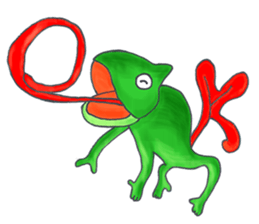 Colorful Chameleon's Sticker sticker #2939337