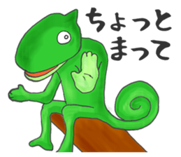 Colorful Chameleon's Sticker sticker #2939339