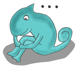 Colorful Chameleon's Sticker sticker #2939360