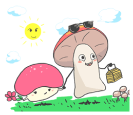 Happy mushrooms sticker #2939767