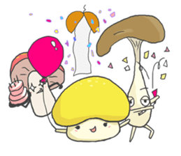 Happy mushrooms sticker #2939789