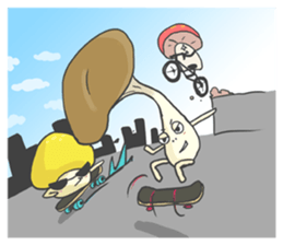 Happy mushrooms sticker #2939791