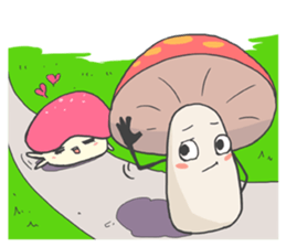 Happy mushrooms sticker #2939795