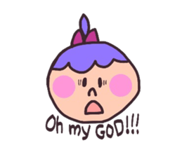 MARY with a ponytail sticker #2940248