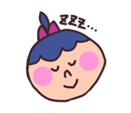 MARY with a ponytail sticker #2940250