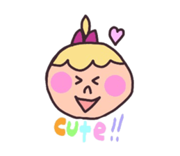 MARY with a ponytail sticker #2940251