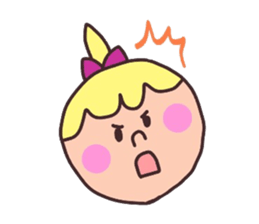 MARY with a ponytail sticker #2940258