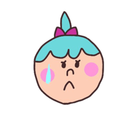 MARY with a ponytail sticker #2940259