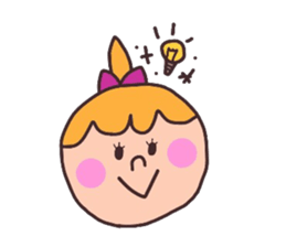 MARY with a ponytail sticker #2940261