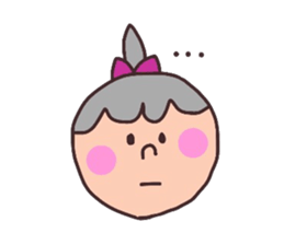 MARY with a ponytail sticker #2940265