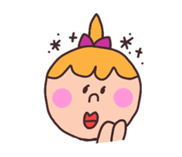 MARY with a ponytail sticker #2940266