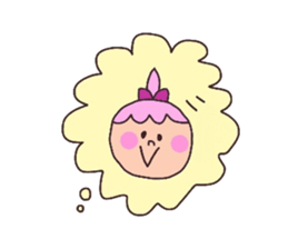 MARY with a ponytail sticker #2940280