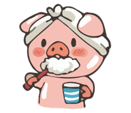 lovely pig's daily life sticker #2940847