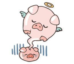 lovely pig's daily life sticker #2940848