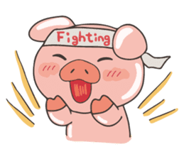 lovely pig's daily life sticker #2940852