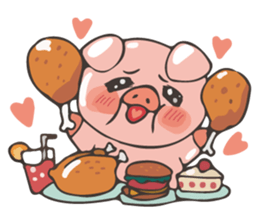 lovely pig's daily life sticker #2940856