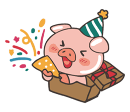 lovely pig's daily life sticker #2940857