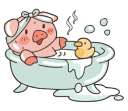 lovely pig's daily life sticker #2940858