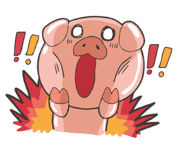lovely pig's daily life sticker #2940860