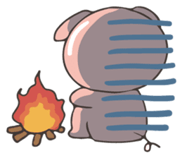 lovely pig's daily life sticker #2940864