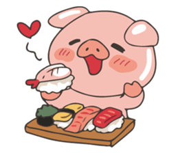 lovely pig's daily life sticker #2940873