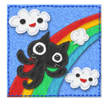 Felt and denim sticker #2940946