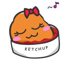 Mr. Beer & Miss.Chicken filet sticker #2942088