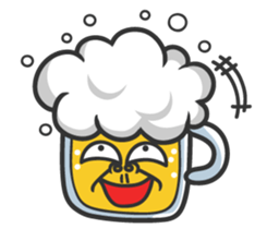 Mr. Beer & Miss.Chicken filet sticker #2942089