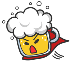Mr. Beer & Miss.Chicken filet sticker #2942097