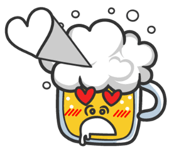 Mr. Beer & Miss.Chicken filet sticker #2942099