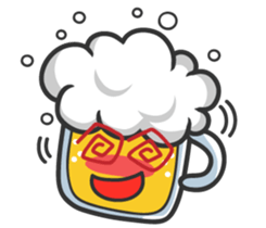 Mr. Beer & Miss.Chicken filet sticker #2942101