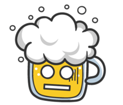 Mr. Beer & Miss.Chicken filet sticker #2942105