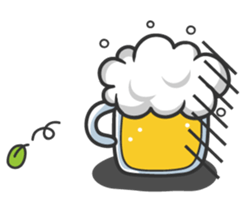 Mr. Beer & Miss.Chicken filet sticker #2942107