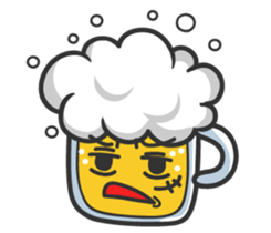 Mr. Beer & Miss.Chicken filet sticker #2942111