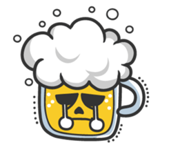 Mr. Beer & Miss.Chicken filet sticker #2942113