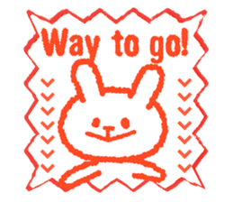 Stamp Sticker(Rabbit&Turtle ) sticker #2942462