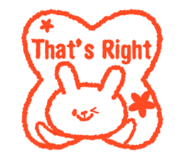 Stamp Sticker(Rabbit&Turtle ) sticker #2942468