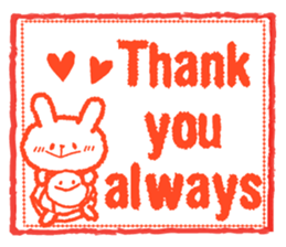 Stamp Sticker(Rabbit&Turtle ) sticker #2942482