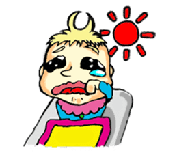 King crybaby1 sticker #2942563