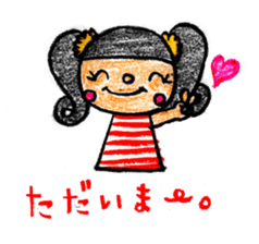 Crayon  girl 2 sticker #2943404