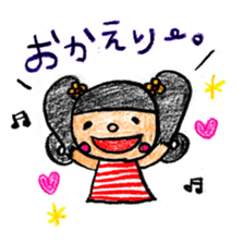 Crayon  girl 2 sticker #2943405