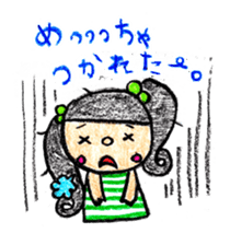 Crayon  girl 2 sticker #2943406