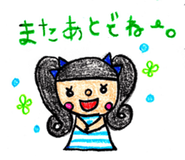 Crayon  girl 2 sticker #2943407