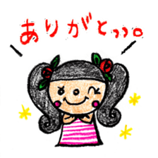 Crayon  girl 2 sticker #2943408