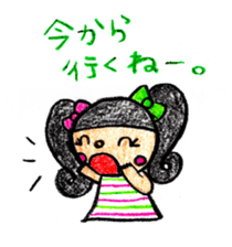 Crayon  girl 2 sticker #2943417