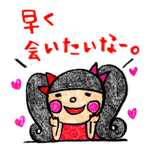 Crayon  girl 2 sticker #2943429
