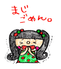 Crayon  girl 2 sticker #2943440
