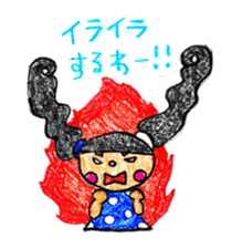 Crayon  girl 2 sticker #2943441